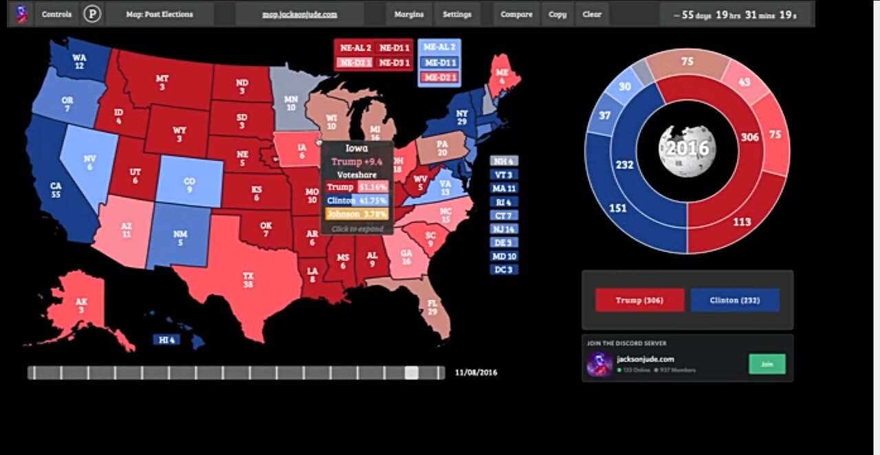 2024 ELECTION MAP FORECAST (POST DEBATE)