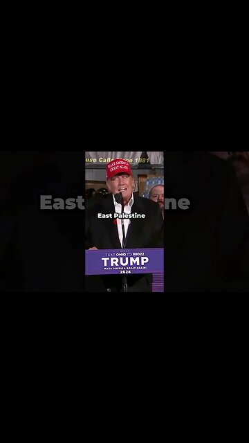 Trump DONATES Water To East Palestine 🥲🙏#shorts #disaster #trump