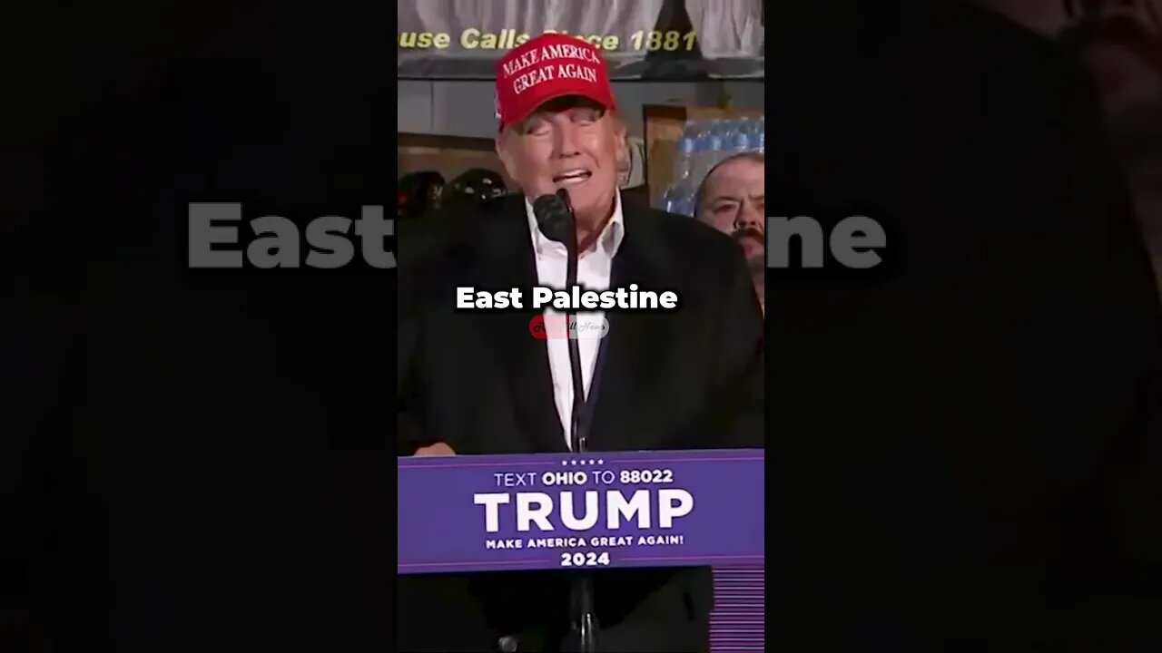 Trump DONATES Water To East Palestine 🥲🙏#shorts #disaster #trump