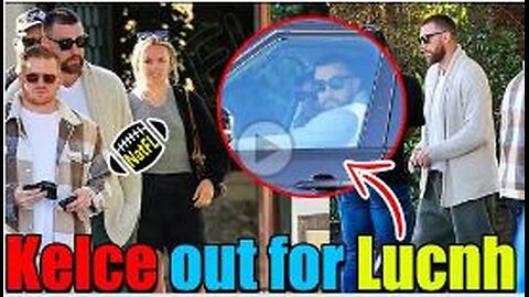 OMG! Travis Kelce Spotted out for lunch in LA after Oscar party with Taylor Swift