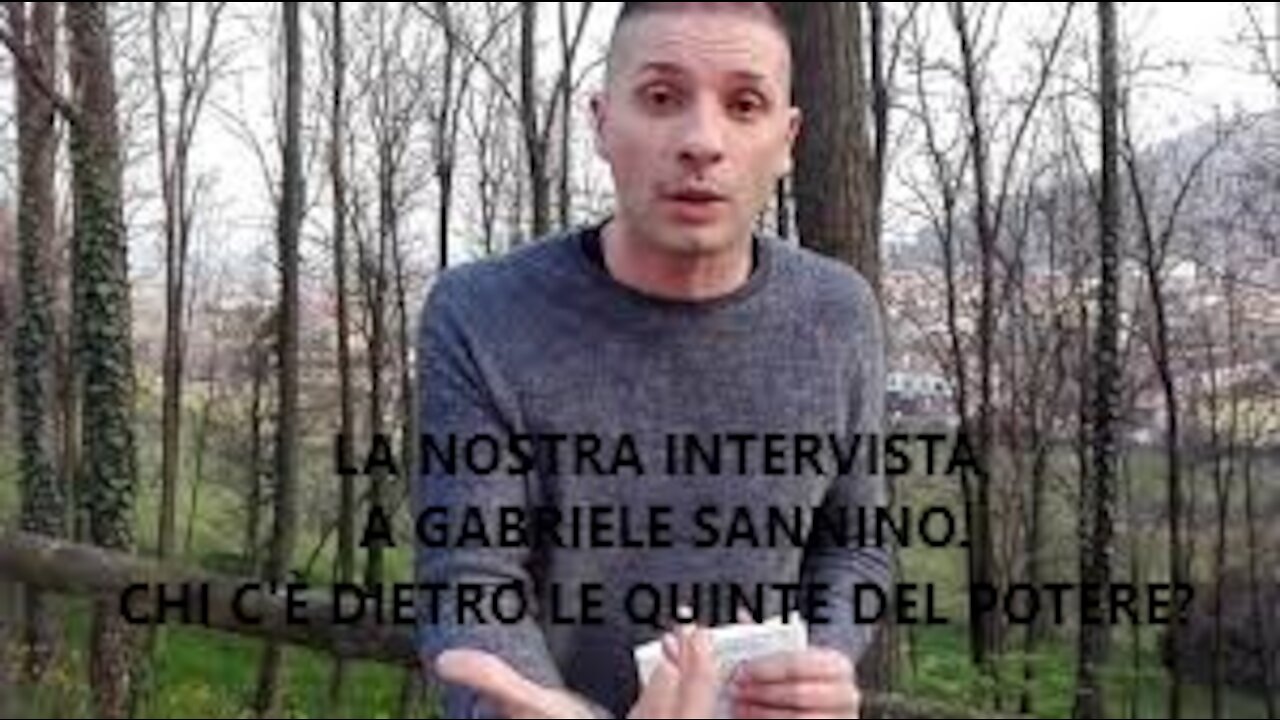 La nostra intervista a Gabriele Sannino. Chi c'è dietro le quinte del potere?