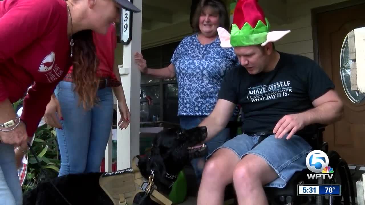 Former PBC paramedic wins service dog give-a-way