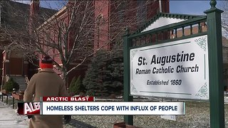 Brutal cold sends homeless to area shelters as community pitches in