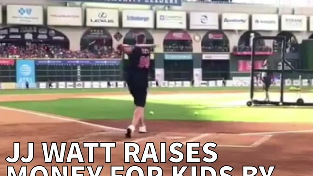 JJ Watt Raises Money For Kids By Crushing Softballs