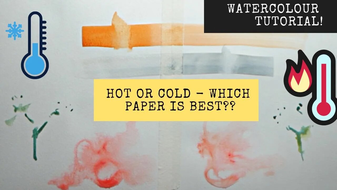 You NEED to know your Hot and Cold Pressed Watercolour Paper - What's the difference? Which is best?