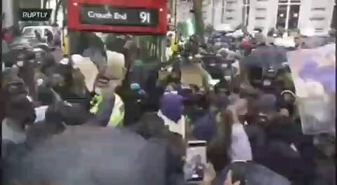TENSE NIGERIAN PROTEST IN LONDON