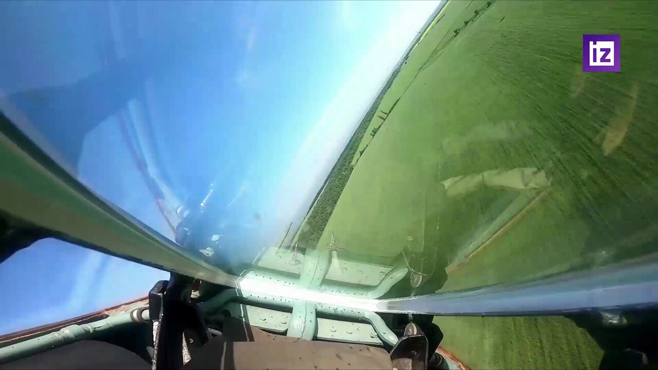 Russian Su-25 attack aircraft do some work on AFU positions