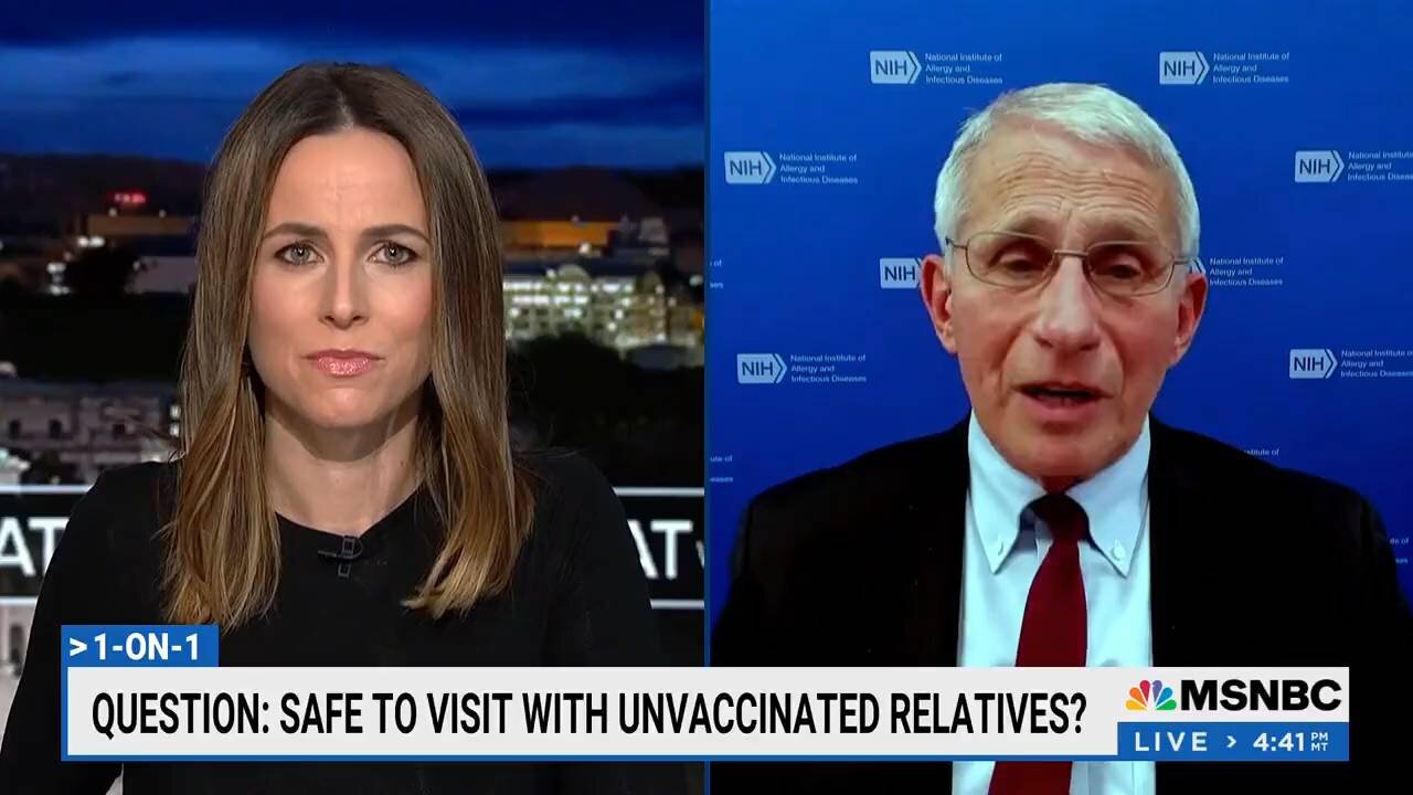 Dr Fauci says Americans should ban their family members from holiday gatherings if they are unvaxxed