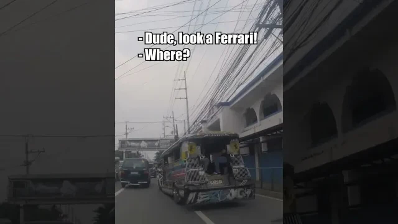 Traffic Puns: Filipino Ferrari?