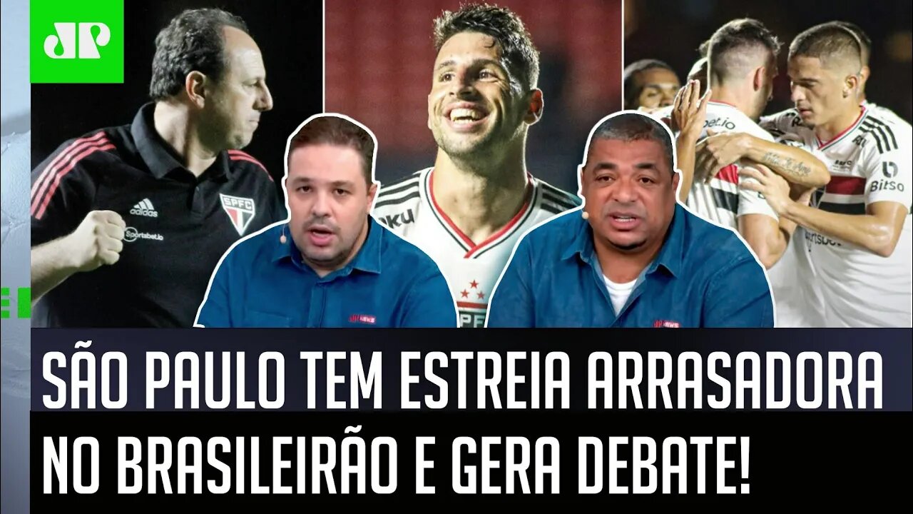 "O São Paulo GOLEOU e, pra mim, tem MAIS CHANCE de..." ESTREIA ARRASADORA no Brasileirão gera DEBATE