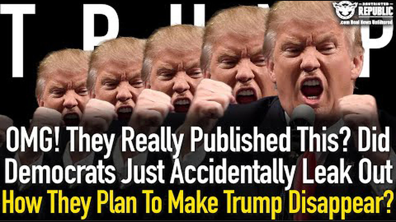 OMG! They Really Published This? Did Democrats Accidentally Leak Their Plan To Make Trump Disappear?