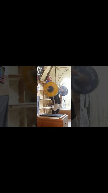 120 kg / 265 lb - Block Snatch Double - Weightlifting Training