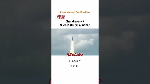 Chandrayan 3 successfully launched 14/july/2023 2:30PM #ytshort #youtubeshorts