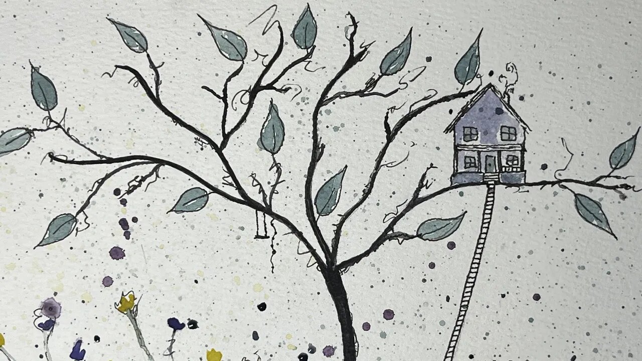 The Treehouse Watercolor Play