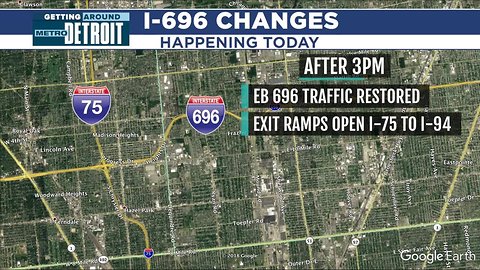 Work begins this morning to prepare for re-opening of westbound I-696 in Macomb Co.