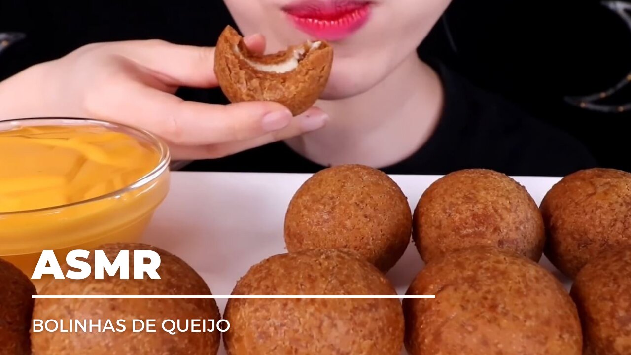 ASMR COMIDA - 🧀 Bolinhas de Queijo 🧀 - Relaxar