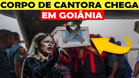 CORPO DA MARÍLIA MENDONÇA ACABA DE CHEGAR EM GOIÂNIA PARA SEU VELÓRIO E ENTERRO.