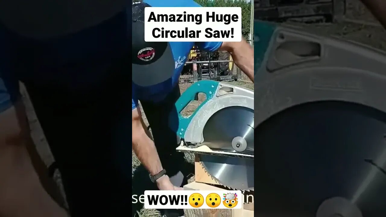 This Saw is HUGE! A Little Scary.. 😯😱🤯