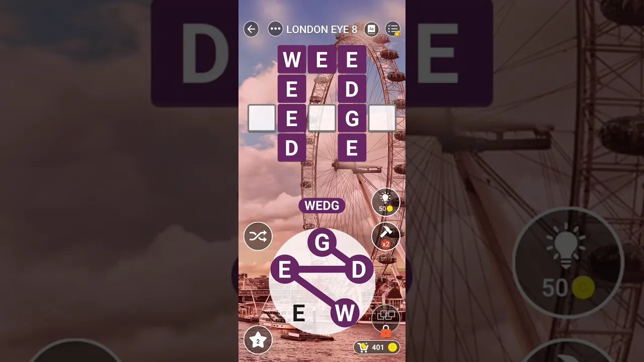 Word City London Eye Answer Level 8