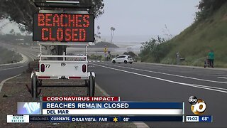 San Diego's beaches to remain closed