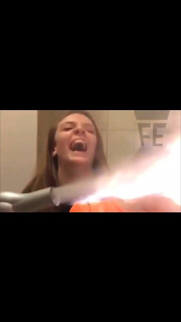 Sister uses flamethrower on her little brother #shorts