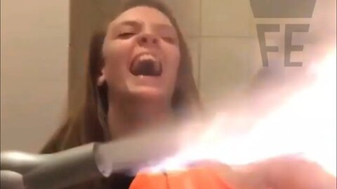 Sister uses flamethrower on her little brother #shorts