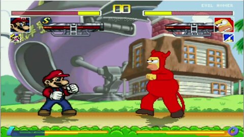 Mario & Wario VS Sonic & Evil Homer I Cartoon VS Anime Mugen
