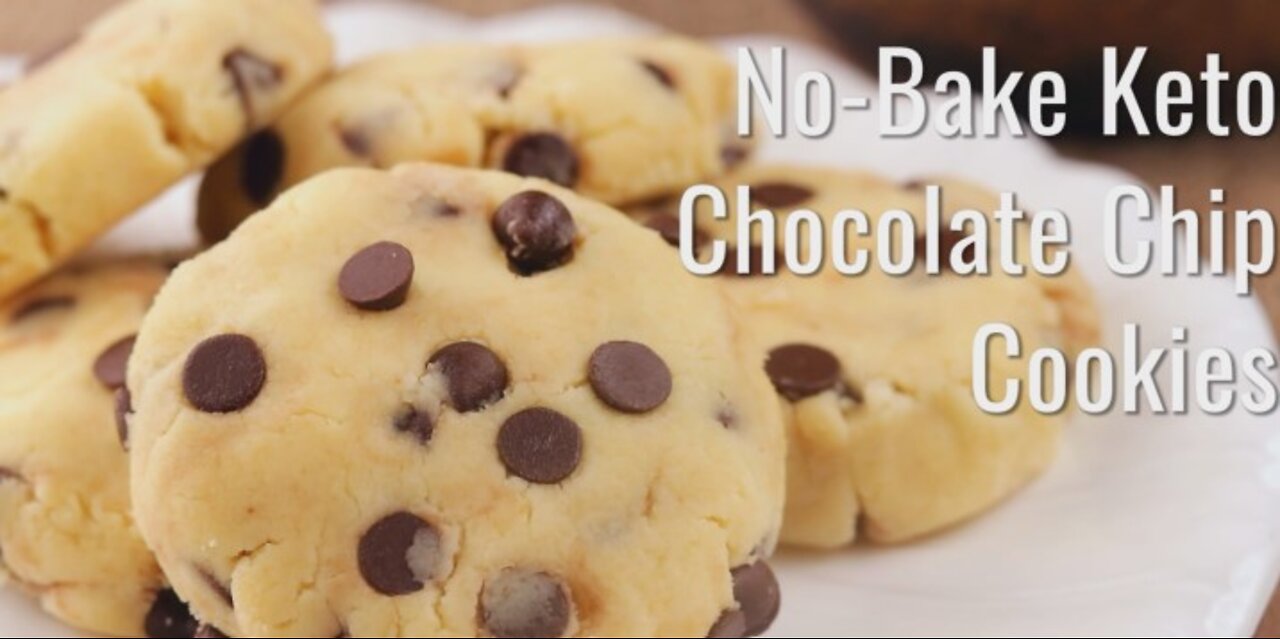 Keto Recipe - Keto No-bake Chocolate Chip Cookies