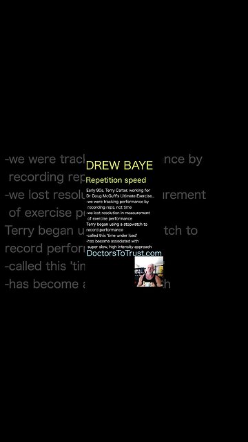 Drew Baye. Time under load is a better tracking method for super slow high intensity training
