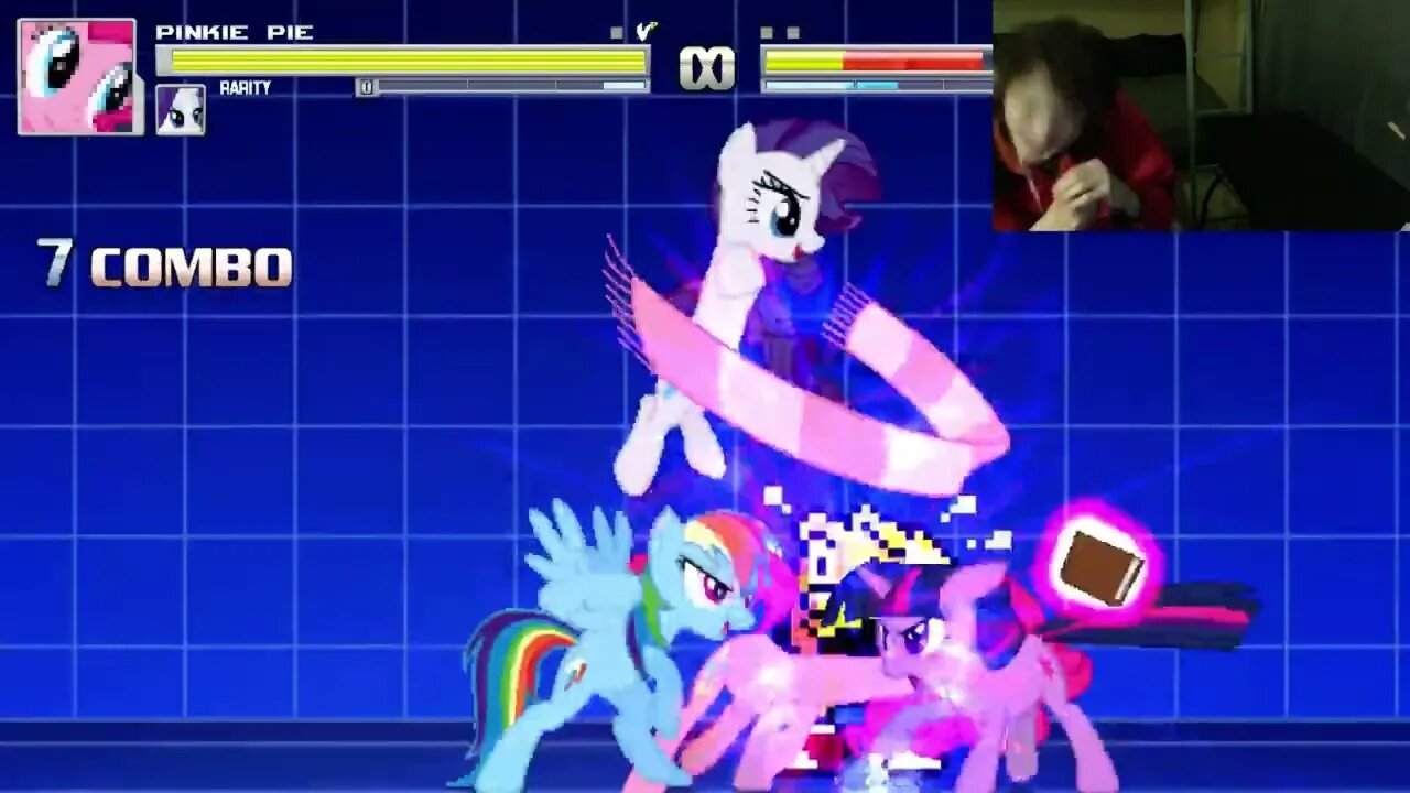 My Little Pony Characters (Twilight Sparkle, Rainbow Dash, And Rarity) VS Pac-Man In An Epic Battle