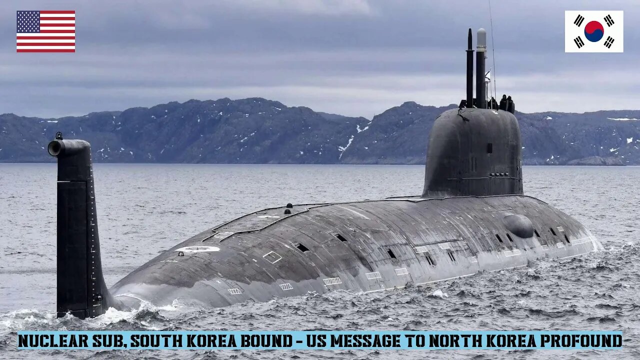 Nuclear sub, South Korea bound - US message to North Korea profound #usa #northkorea #southkorea