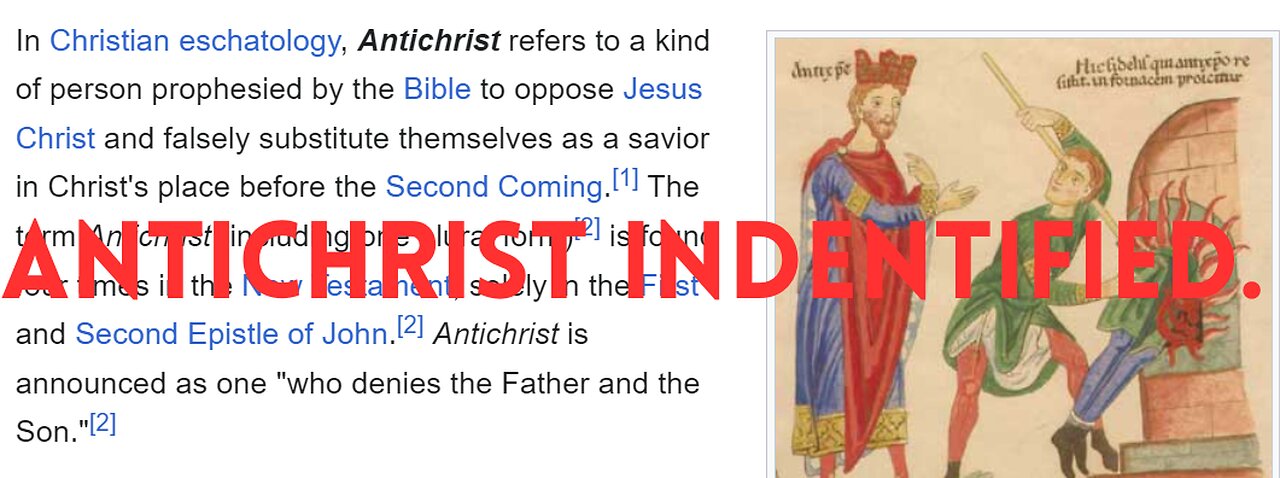 Antichrist Identified: Why Rapture Watchmen are Unnecessary