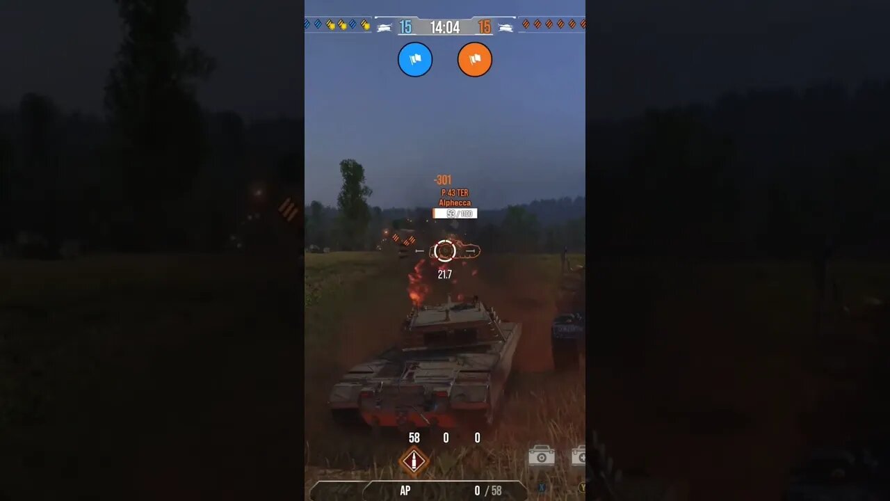 World of Tanks: Me, my partner, and our friend taking this guy out. Teamwork!!