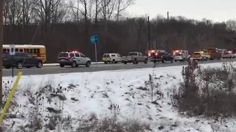 25 students from Lawrence North High School injured in school bus crash