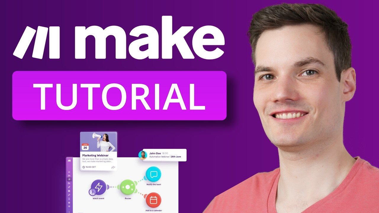 Make.com Workflow Automation Tutorial for Beginners