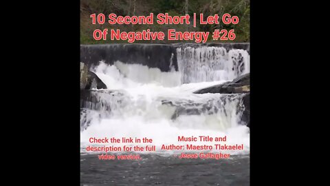 10 Second Short Of Let Go Of Negative Energy | #meditation #shorts #shortsvideo #waterfall #26