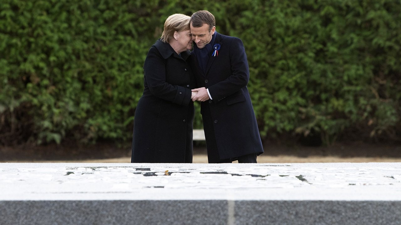 For Merkel And Macron, Nationalism Has A Dark History