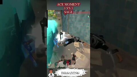 ACE MOMENT 1 VS 5 SAGE #shorts #valorant #valorantclips #acevalorant #DR.GAMING #sagevalorant