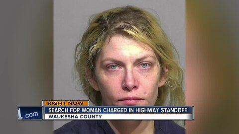 Search continues for woman charged in Interstate 94 standoff