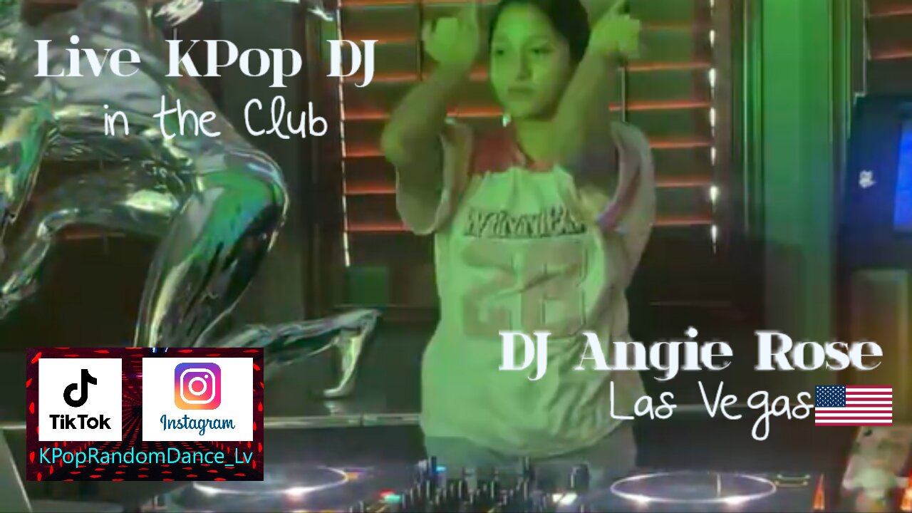 KPop DJ Angie Rose LIVE in Las Vegas USA Playing New Popular KPop Songs and Music Dance Party