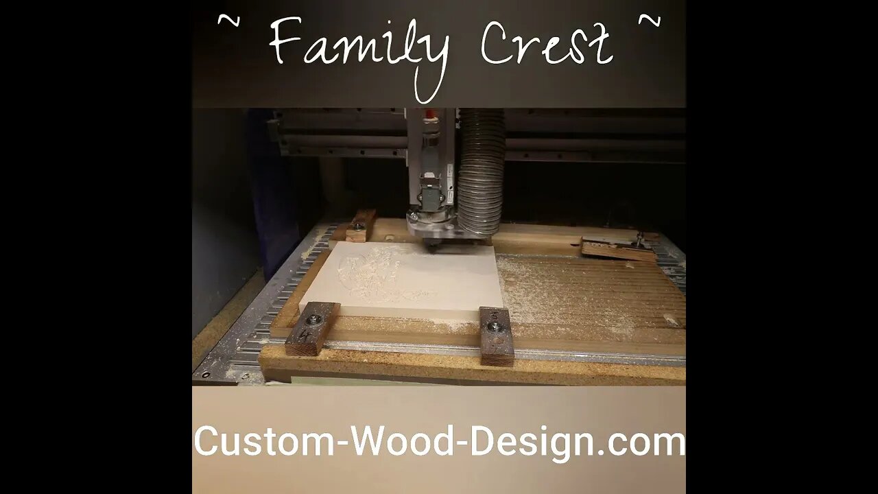 Family Crest // #shorts #woodsign #signmaking #cnc #viral #fyp #Crest