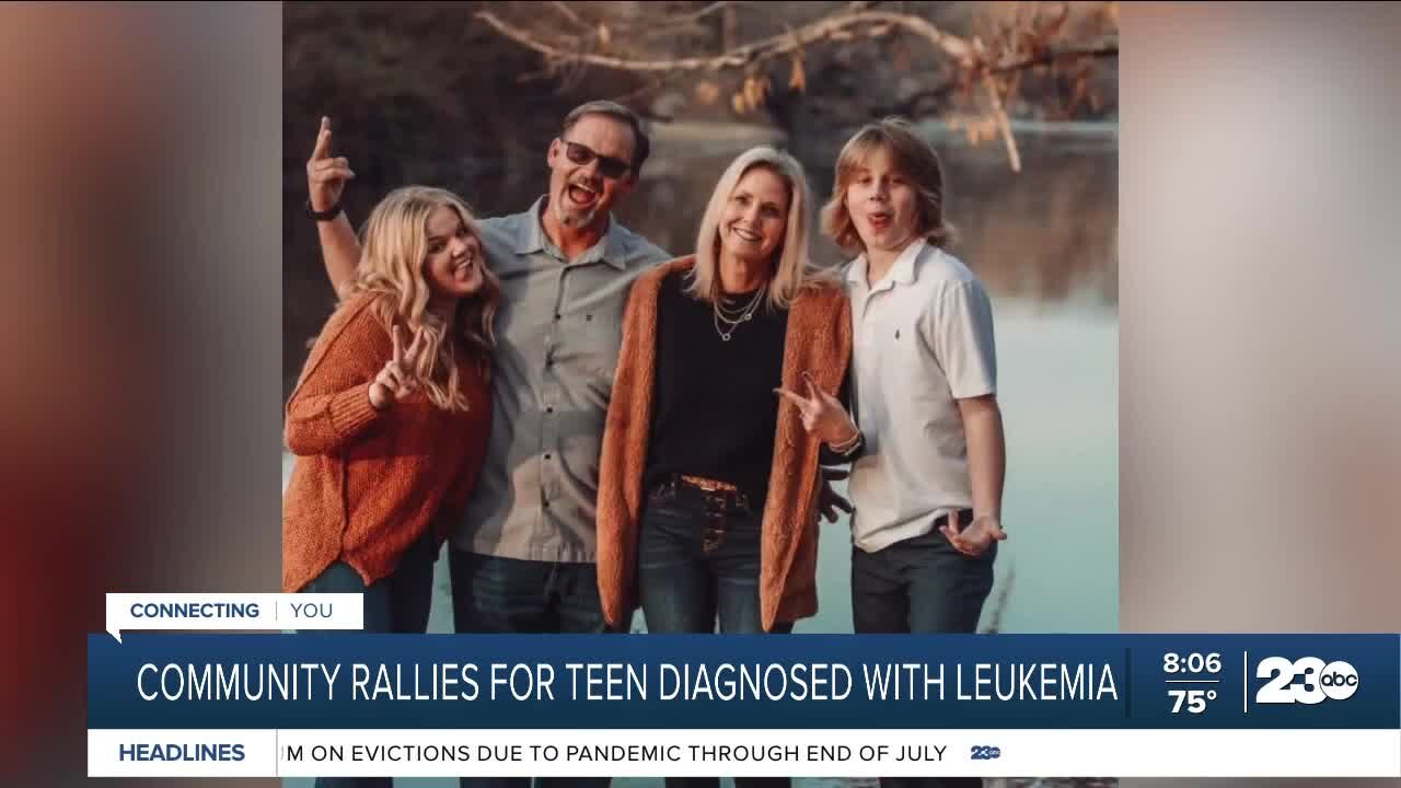 Community rallies after Bakersfield teen is diagnosed with leukemia