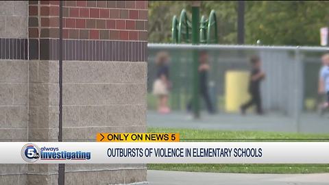 Outbursts of violence in elementary schools