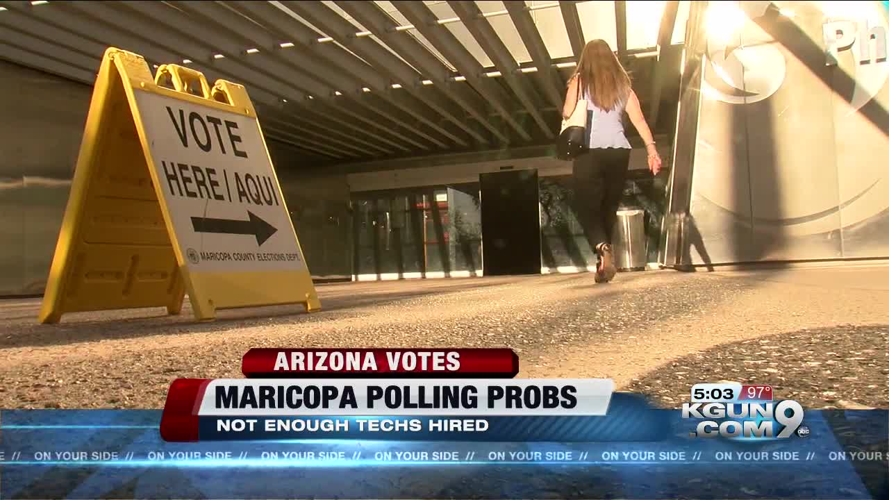 Phoenix polling places won't stay open late after morning delay