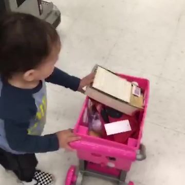 Adorable Little boy Goes Shopping All By Himself