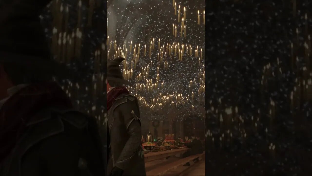 "Enchanting Hogwarts Christmas: Floating Candles & Festive Feasting" #HarryPotter, #WizardingWorld