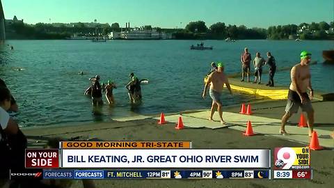 Swimmers cross Ohio River