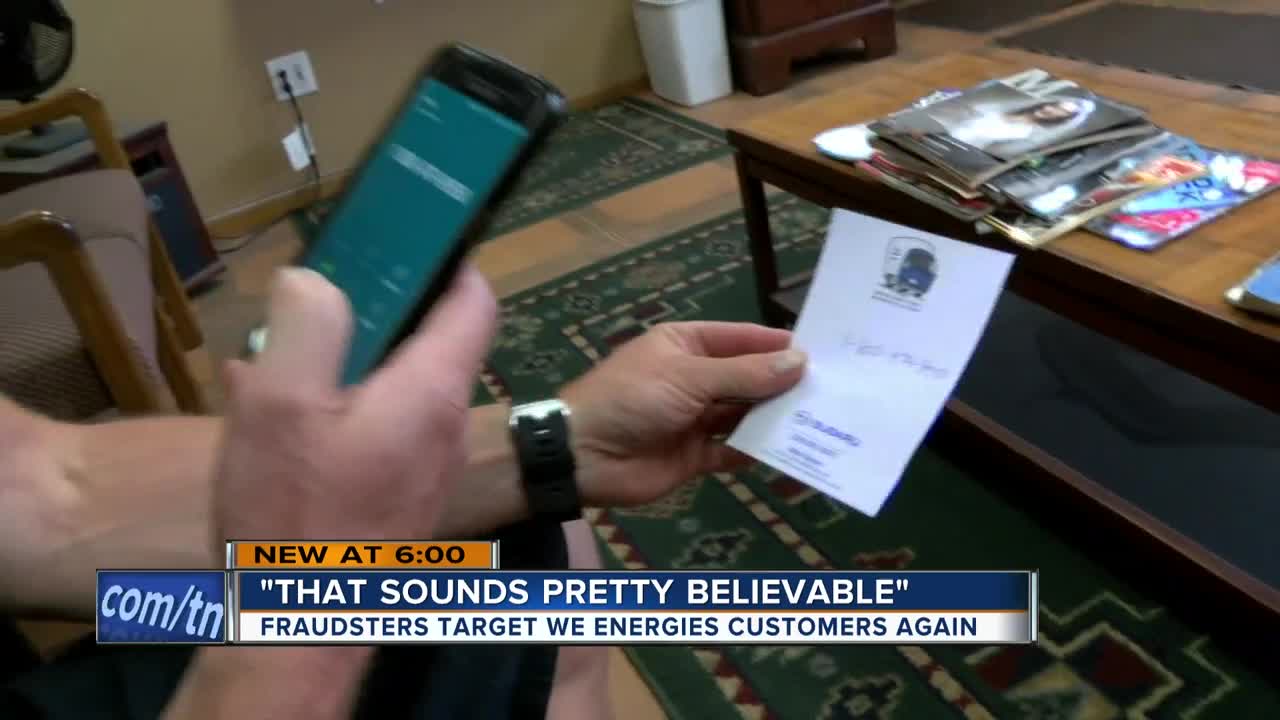 Fraudsters target We Energies customers again
