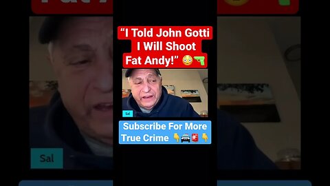 “I Told John Gotti I Will Shoot Fat Andy!” 😳🔫 #sammythebull #johngotti #anthonyruggiano #mafia