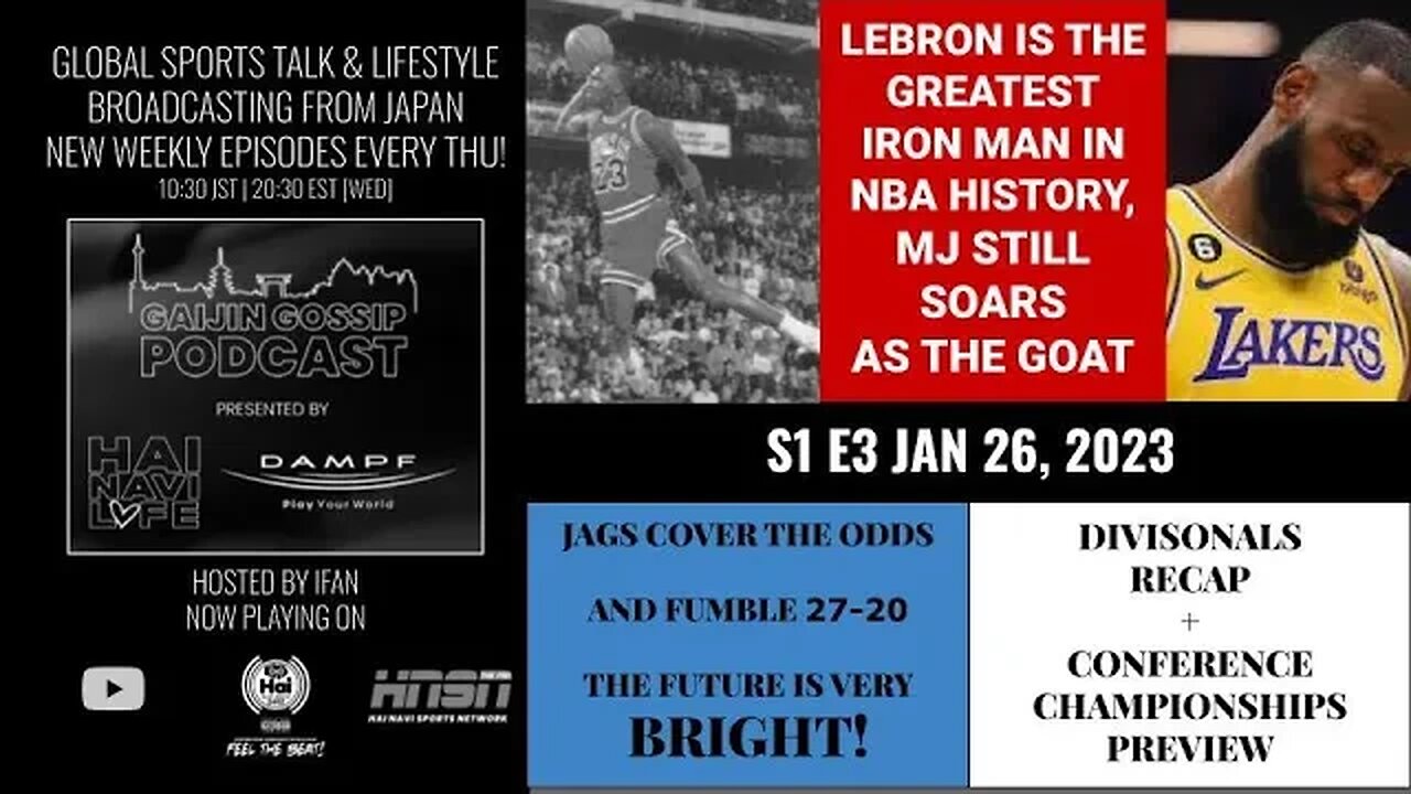 BRON NBA'S Best Iron Man | MJ still soars as GOAT | NFL Playoff Talk